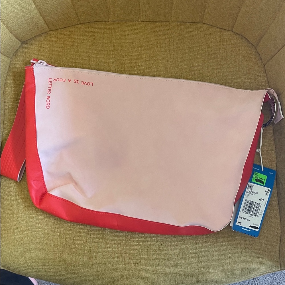 Adidas Pink and Red Travel Bag